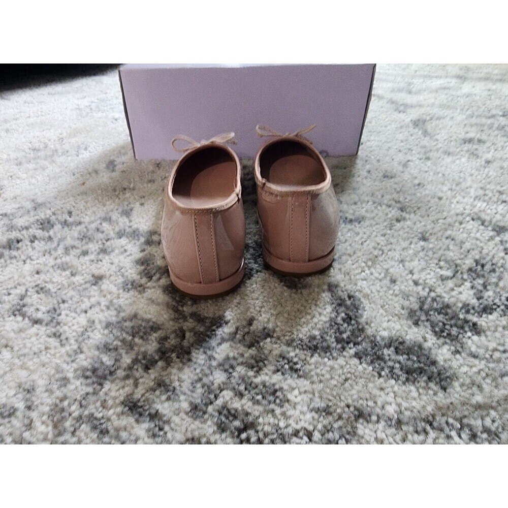 NEW Steve Madden Girl Plie Ballet Nude Patent Slip-On Flats Women's Size 6 - Picture 4 of 8